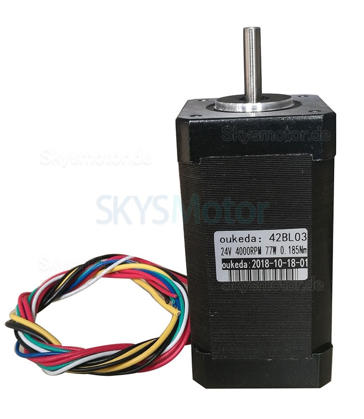 24VDC Bürstenlose DC Motor OSP001474 3 Phasen 6,3Ncm/12,5Ncm/18,8Ncm 4000U/min BLDC Motor